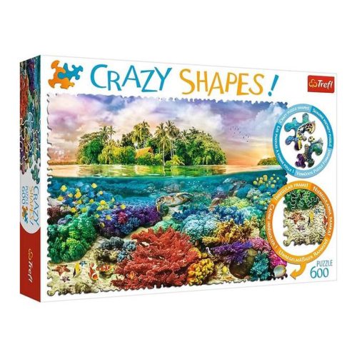 Trefl Crazy Shapes Puzzle 600 Darab Trópusi Szigetek