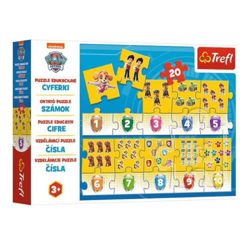 Trefl Puzzle Mancs Őrjárat Tanuljunk Számolni 20 darabos