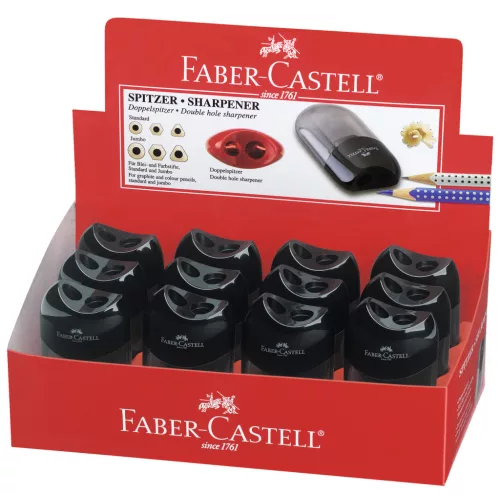 Faber-Castell Hegyező Kétlyukú Tartályos Fekete