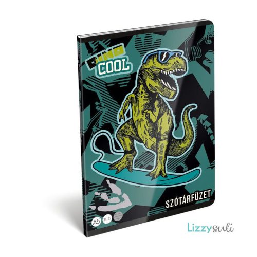Dino Cool Füzet Tűzött A/5 Szótár Fsc 40 Lapos
