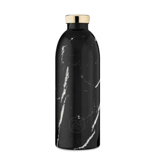 24Bottles Clima 850 ml Rozsdamentes Acél Termosz Black Marble