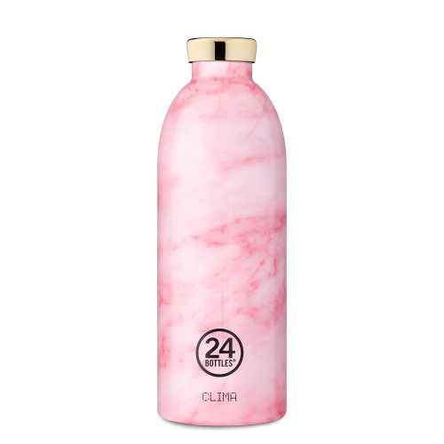 24Bottles Clima 850 ml Rozsdamentes Acél Termosz Marble Pink