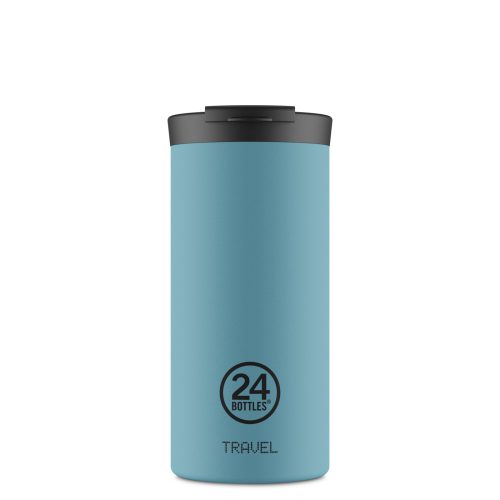 24Bottles Travel Tumbler 600 ml Rozsdamentes Acél Bögre Powder Blue