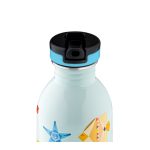 24Bottles Kids Urban 250 ml Rozsdamentes Acél Kulacs Szívószálas Kupakkal Sea Friends