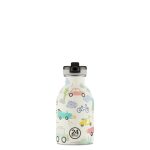 24Bottles Kids Urban 250 ml Rozsdamentes Acél Kulacs Szívószálas Kupakkal Adventure Friends
