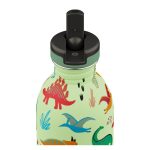 24Bottles Kids Urban 250 ml Rozsdamentes Acél Kulacs Szívószálas Kupakkal Jurassic Friends