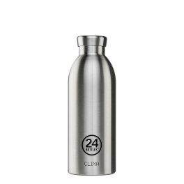   24BOTTLES Clima 500ml rozsdamentes acél termosz, Brushed Steel