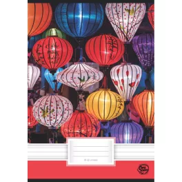 Optischool Füzet Tűzött A/4 81-32 Vonalas Lampion