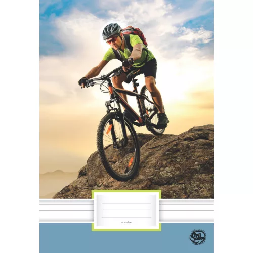 Optischool Spirálfüzet A/4 Vonalas Bike