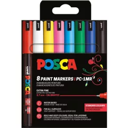 Uni Posca PC-1MR Készlet 8 Darab/Készlet Alap Színek