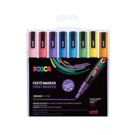   Uni Posca PC-3ML Készlet 8 Darab/Készlet Csillámló Élénk Színek