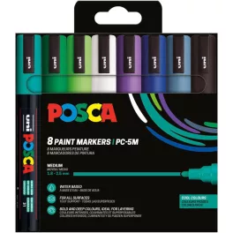 Uni Posca PC-5M Készlet 8 Darab/Készlet Hideg Színek PFP