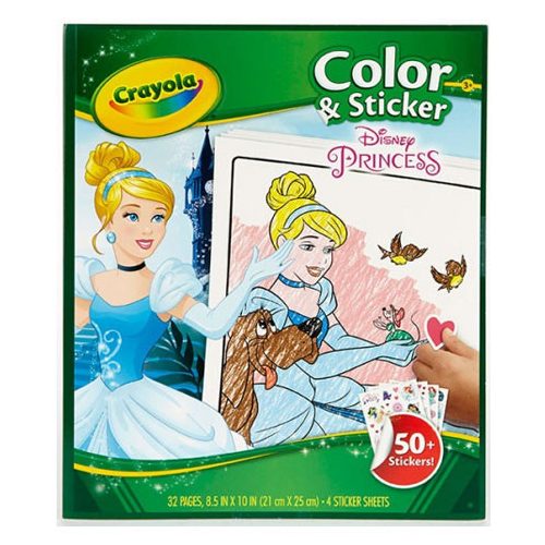 Crayola Disney Hercegnők Kifestő Matricákkal