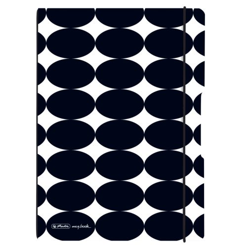 Herlitz Just Black Füzet A/4 40 Lapos Pontozott Belív