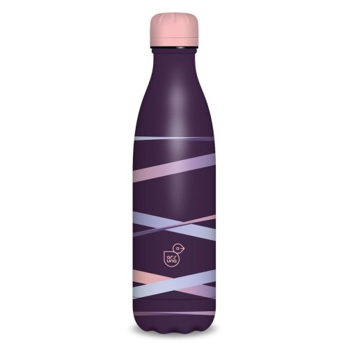 Ars Una Duplafalú Fém Kulacs 500 ml Ribbon-Purple 5168