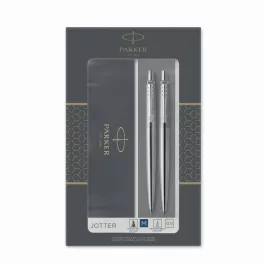   Parker Royal Jotter Golyóstoll + mechanikus Ceruza Rozsdamentes Acél Ezüst Klipsz 2093256