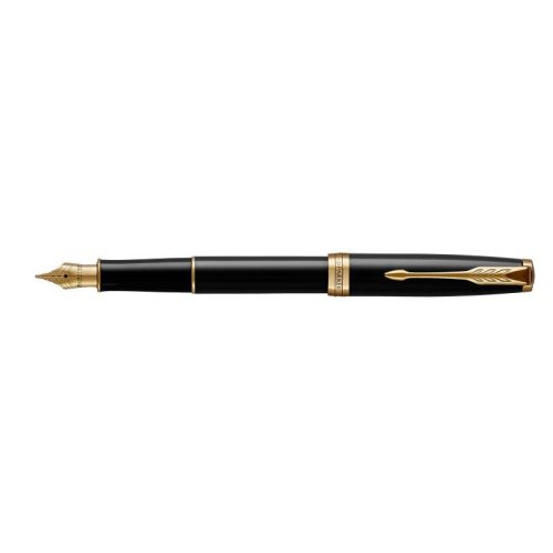 Parker Royal Sonnet Töltőtoll Fekete Arany Klipsz 1931494