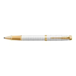   Parker Royal Im Premium Rollertoll Gyöngyházfehér Cizellált Arany Klipsz 2143646