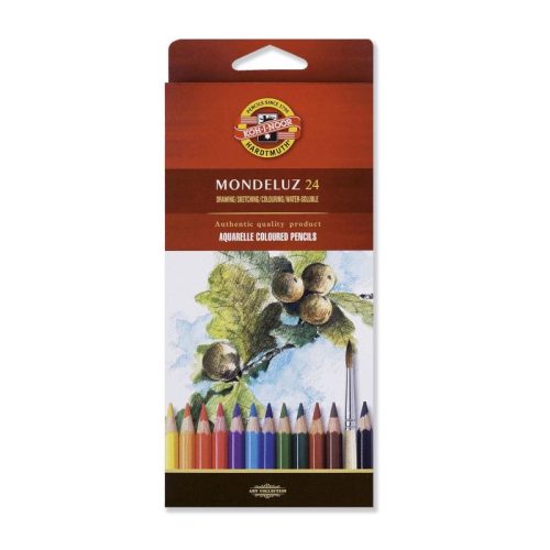 Koh-I-Noor 3718 Mondeluz Aquarell Színes Ceruza 24 Darab Hatszögletű 7 mm