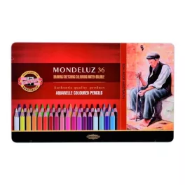   Koh-I-Noor 3725 Mondeluz Aquarell Színes Ceruza 36 Darab Hatszögletű 7 mm Fémdoboz