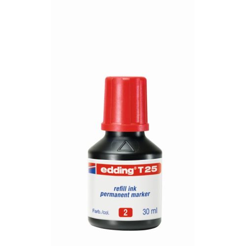 Edding T25 Tinta Permanent Markerhez Piros 25 Ml