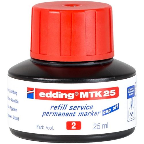 Edding Mtk25 Tinta Permanent Markerhez Piros 25 Ml
