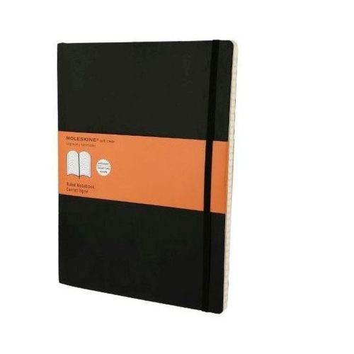 Moleskine Notesz Qp621 Puha Fekete XL Vonalas