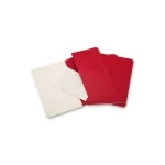 Moleskine Jegyzetfüzet Cahier 3 Darab Ch111 Piros P Vonalas