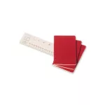 Moleskine Jegyzetfüzet Cahier 3 Darab Ch111 Piros P Vonalas