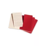 Moleskine Jegyzetfüzet Cahier 3 Darab Ch111 Piros P Vonalas