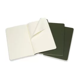   Moleskine Jegyzetfüzet Cahier 3 Darab Ch018K15 Mirtusz Zöld L Sima