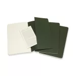 Moleskine Jegyzetfüzet Cahier 3 Darab Ch018K15 Mirtusz Zöld L Sima