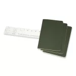 Moleskine Jegyzetfüzet Cahier 3 Darab Ch018K15 Mirtusz Zöld L Sima