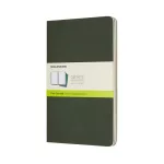 Moleskine Jegyzetfüzet Cahier 3 Darab Ch018K15 Mirtusz Zöld L Sima