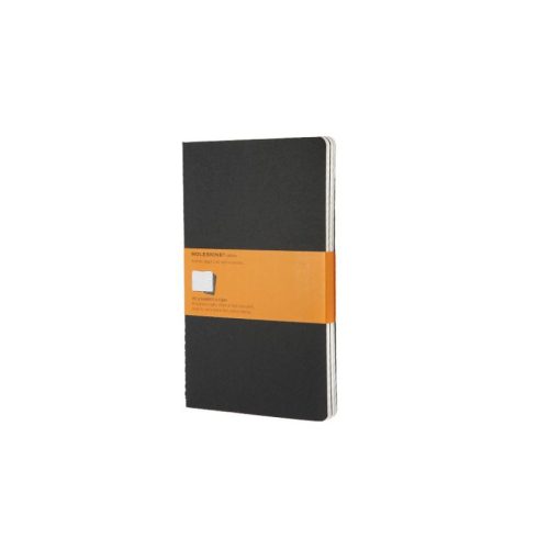 Moleskine Jegyzetfüzet Cahier 3 Darab Qp316 Fekete L Vonalas