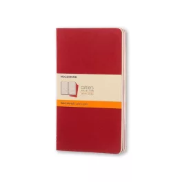   Moleskine Jegyzetfüzet Cahier 3 Darab Ch116Vf Piros L Vonalas