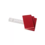 Moleskine Jegyzetfüzet Cahier 3 Darab Ch116Vf Piros L Vonalas