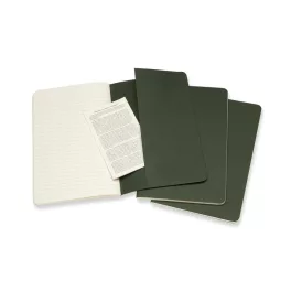  Moleskine Jegyzetfüzet Cahier 3 Darab Ch016K15 Mirtusz Zöld L Vonalas