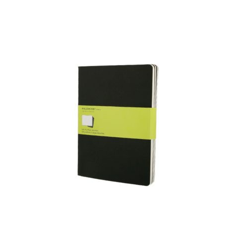 Moleskine Jegyzetfüzet Cahier 3 Darab Qp323 Fekete Xl Sima