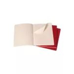 Moleskine Jegyzetfüzet Cahier 3 Darab Ch121 Piros Xl Vonalas