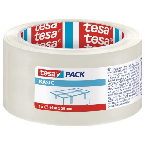 Tesa Basic 58570 Csomagolószalag Átlátszó 66Mx50 gramm