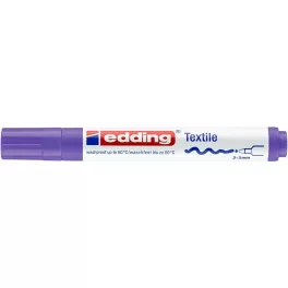 Edding 4500 Cr T-Shirt Textilmarker Neon Lila 068 D10