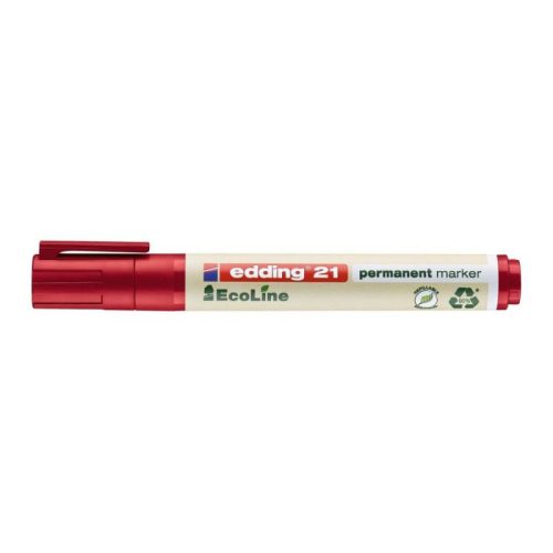 Edding 21 Ecoline Permanent Marker Piros D10