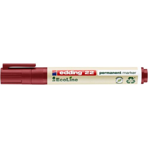 Edding 22 Ecoline Permanent Marker Piros D10