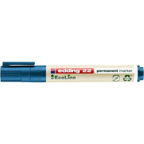 Edding 22 Ecoline Permanent Marker Kék D10