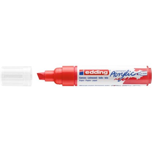 Edding 5000 Akril Marker B 5-10 mm Traffic Red 902 D5