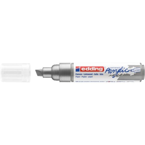 Edding 5000 Akril Marker B 5-10 mm Rich Silver 923 D5