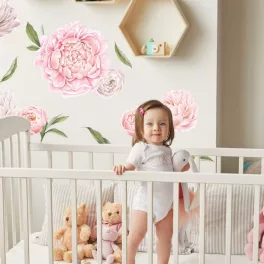 Gyerekszoba falmatrica - Bazsarózsa falmatrica