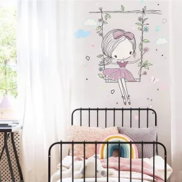 Falmatricák - Lila hintázó tündér