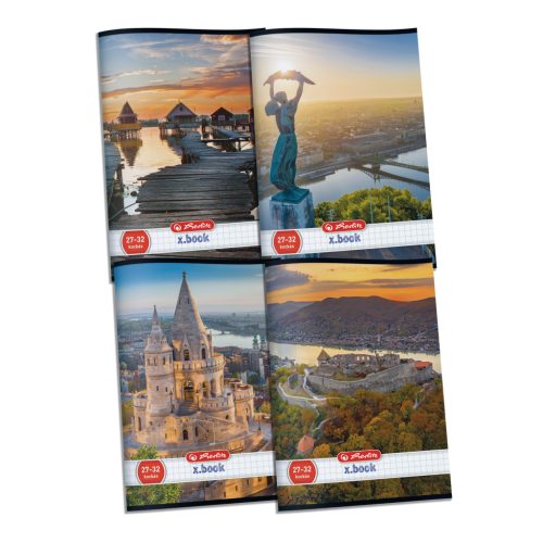 Herlitz Füzet A/5 Négyzetrácsos Vegyes Minta City